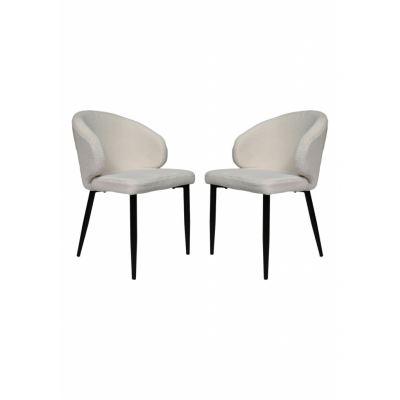 HSM COLLECTION Dining Chair Yuna S/2 White 60*54*82.5