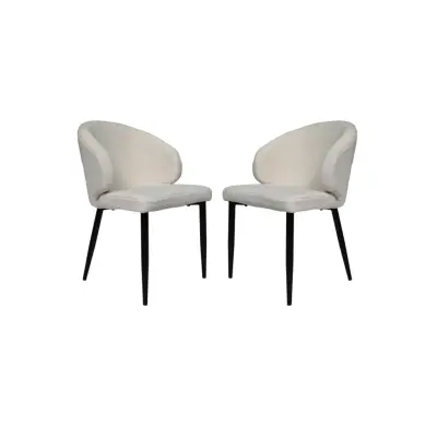 HSM COLLECTION Dining Chair Yuna S/2 White 60*54*82.5