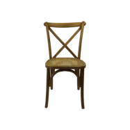 HSM COLLECTION Stol Cross Rotting teak Vintage Natural 48*45*90