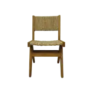 HSM COLLECTION Stol Daisy Teak/bananblad Naturell 45*48*80