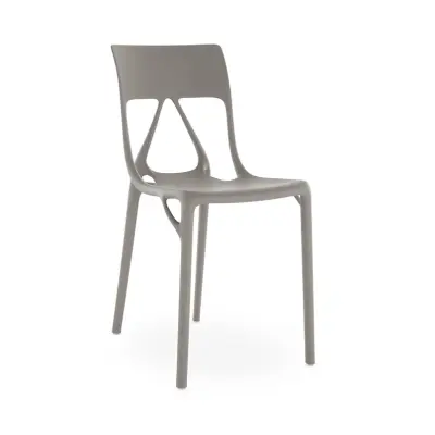 Kartell - A.I. Lite-stol, grå, höjd 80 cm –