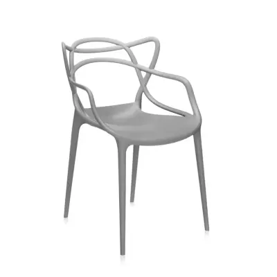 Kartell - Masters stol, grå, höjd 83 cm