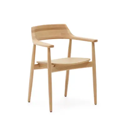 KAVE HOME Fondes stol i massiv ek med naturlig finish FSC Mix Credit