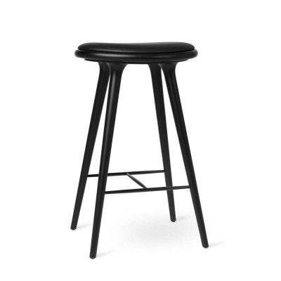 Mater - High Stool H74 Black Beech