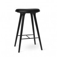 Mater - High Stool H74 Black Stained Oak