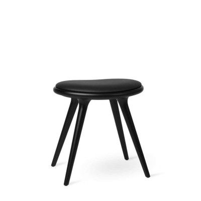 MATER - Low Stool H47 Black Beech