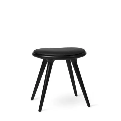 MATER - Low Stool H47 Black Beech