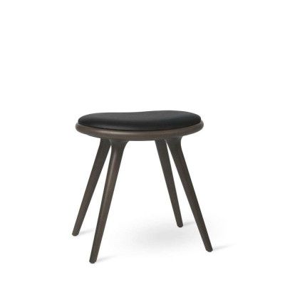 MATER - Low Stool H47 Sirka Grey Stained Beech