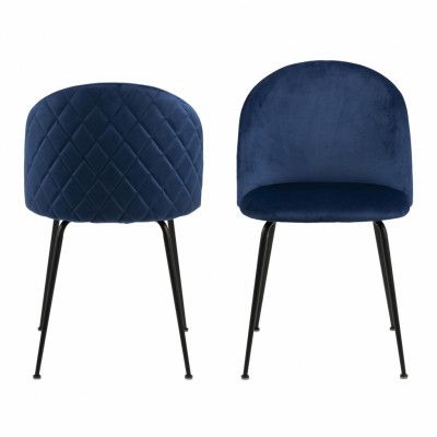 ACT NORDIC Louise Matstol - Mörkblått / Svart Tyg / Metall