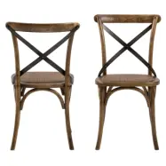 ACT NORDIC Vintage Matstol - Brun Rotting och Brun Cedertr&auml;