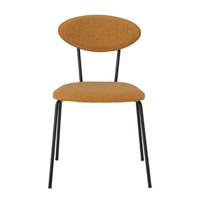 BLOOMINGVILLE Mason matstol - gul polyester och metall