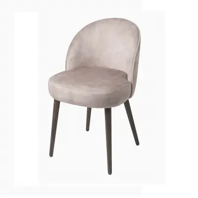 COSY LIVING Thekla matstol - kashmirrosa sammet och gummiträ