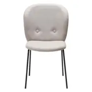 DAN-FORM Brace matstol - kashmir boucl&eacute;tyg och svart st&aring;l