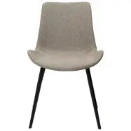 DAN-FORM Hype matstol -äkta bouclétyg och svart stål