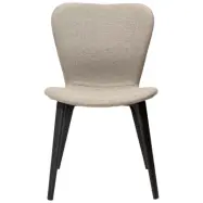 DAN-FORM Paragon matstol - brunt boucl&eacute;tyg och svart ask