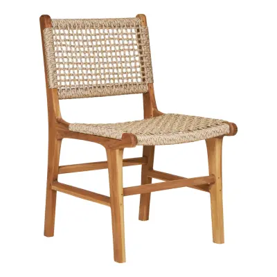 HOUSE NORDIC Derby matstol - naturlig polyrattan och teak
