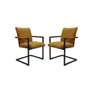 HSM COLLECTION Matstol Boston S/2 Adore 132 Guld 56*68*89