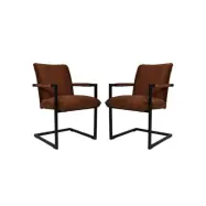 HSM COLLECTION Matstol Boston S/2 Adore 96 Bruin 56*68*89