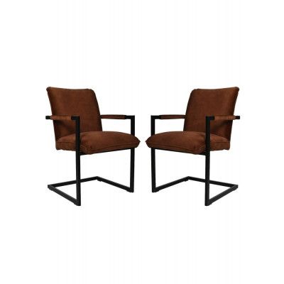 HSM COLLECTION Matstol Boston S/2 Adore 96 Bruin 56*68*89