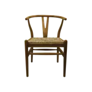 HSM COLLECTION Matstol Delilah naturlig teak/bananblad 50*41*78