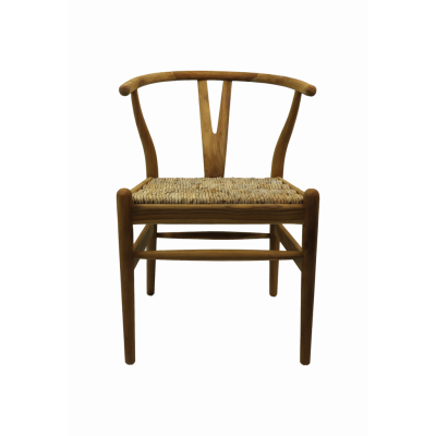 HSM COLLECTION Matstol Delilah naturlig teak/bananblad 50*41*78