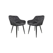 HSM COLLECTION Matstol Liverpool S/2 Antaracit 56*61*79