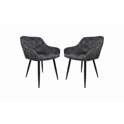 HSM COLLECTION Matstol Liverpool S/2 Antaracit 56*61*79