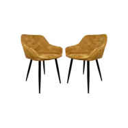 HSM COLLECTION Matstol Liverpool S/2 Guld 56*61*79