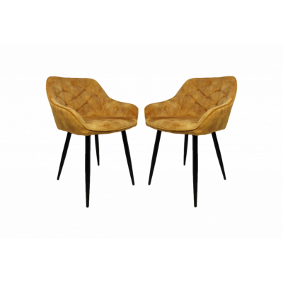 HSM COLLECTION Matstol Liverpool S/2 Guld 56*61*79