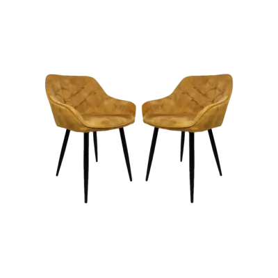 HSM COLLECTION Matstol Liverpool S/2 Guld 56*61*79