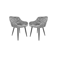 HSM COLLECTION Matstol Liverpool s/2 Ljusgr&aring; 56*61*79