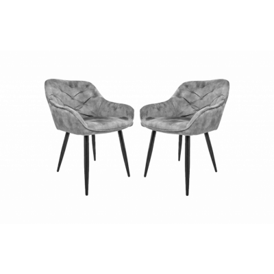 HSM COLLECTION Matstol Liverpool s/2 Ljusgrå 56*61*79