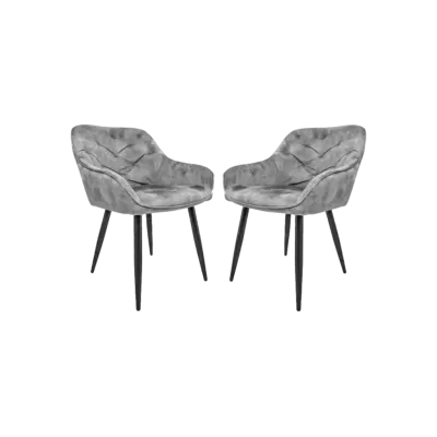 HSM COLLECTION Matstol Liverpool s/2 Ljusgrå 56*61*79