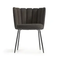 LAFORMA Aniela Matstol - Svart Tyg och Svart Metall