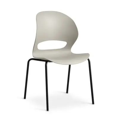 Linea matstol - sten PVC och svart metall