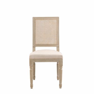 NORDLYS Cambridge matstol - beige tyg och gummiträ