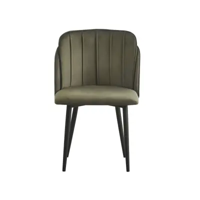 Nordlys NORDLYS Nora matstol - grön sammet och metall