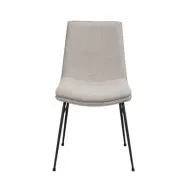 ROWICO Lowell matstol - grå polypropen och svart metall