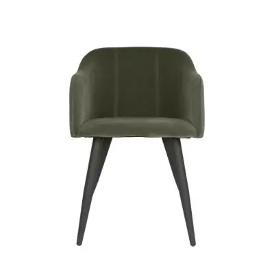 Pernilla Stol Sammet Grape Leaf (Grön) - Broste Copenhagen