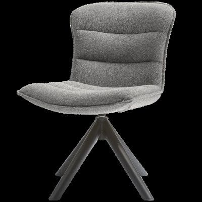 TRÄ Nika Svängbar Matstol Gråmelerad