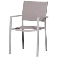 TRÄSET V 2 - FOWL TRÄDGÅRDSSTOL ALUMINIUM/TEXTIL SAND