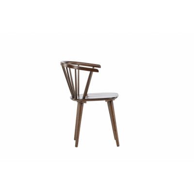 VENTURE DESIGN Bobby matstol, w. armstöd - mocca gummiträ