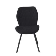 VENTURE DESIGN Gemma Matstol - Svart Polyester och Svart Metall