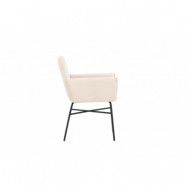 VENTURE DESIGN Petra matstol - svart/beige sammet