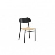 VENTURE DESIGN Polly matstol - rotting och svart MDF med faner/metall