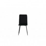 VENTURE DESIGN Windu Lyx matstol - svart sammet/polyester linne och svart stål