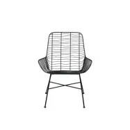 VILLA COLLECTION Svale matstol - svart j&auml;rn