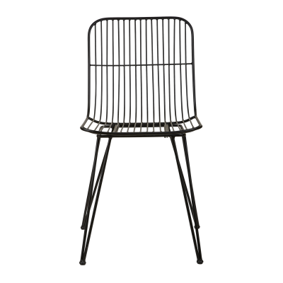 VILLA COLLECTION Svale matstol - svart järn