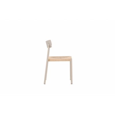 VINN KOLLEKTION Malmön matstol - beige rotting och greige MDF/stål