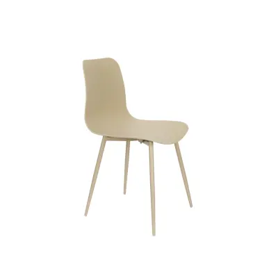 WHITE LABEL LIVING Leon matstol - beige plast och stål